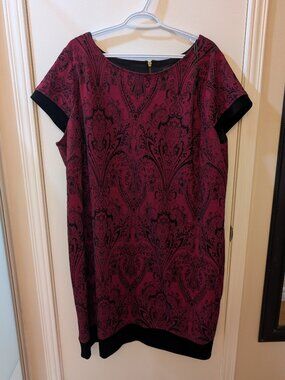 Michel Studio Red and Black Dress - size 22